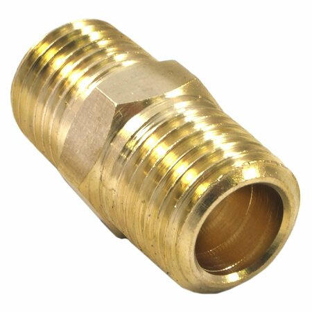 Forney Male Coupling, 1/4 in Male NPT 75448